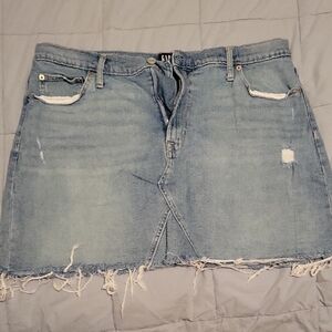 GAP Distressed Denim Skirt